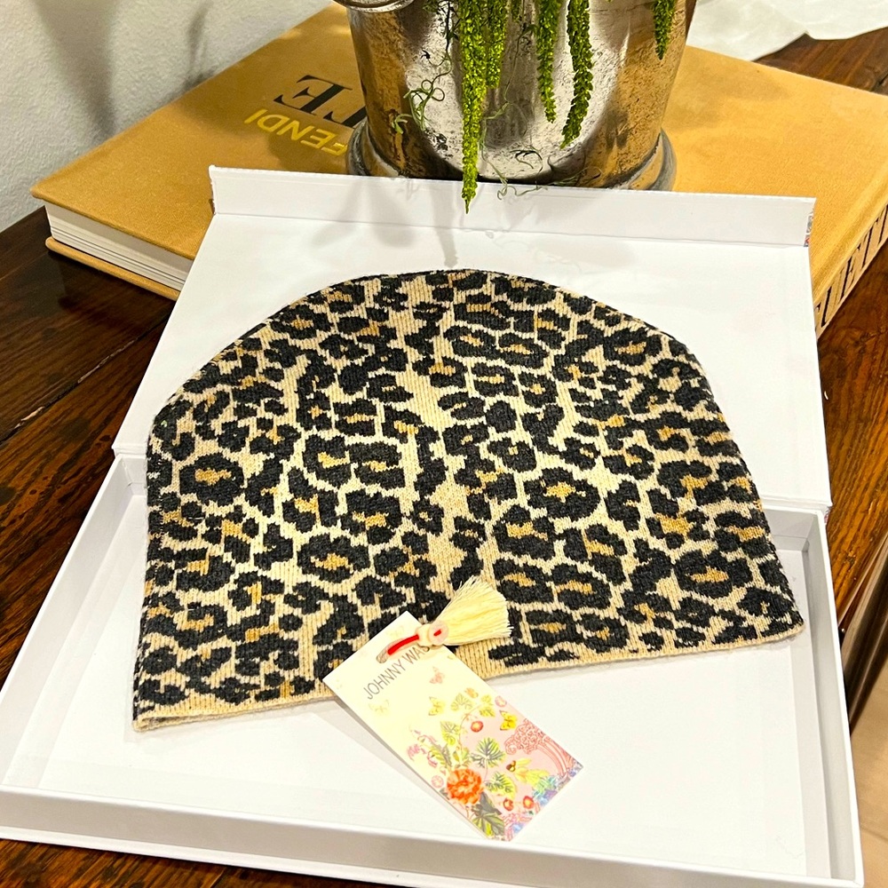 Johnny Was Leopard Beanie